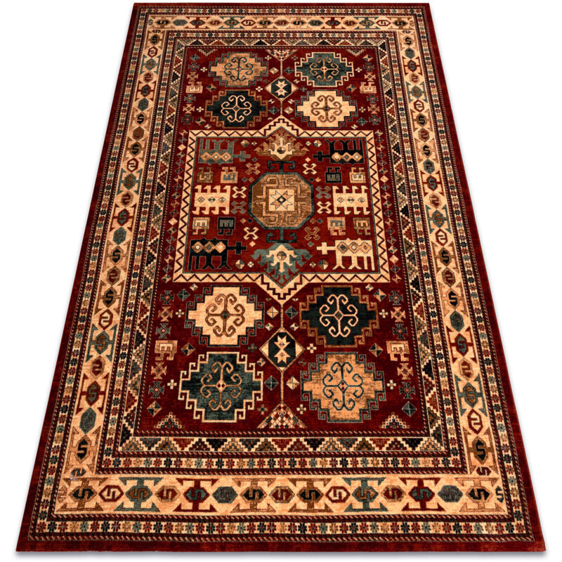 foto del prodotto rugsx tappeto di lana kashqai 4306 300 orientale, cornice terracotta beige red 120x170 cm