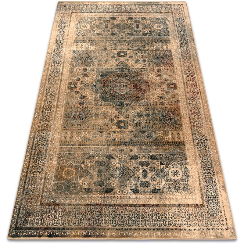 foto del prodotto rugsx tappeto di lana omega mamluk rosone vintage crema beige 200x300 cm