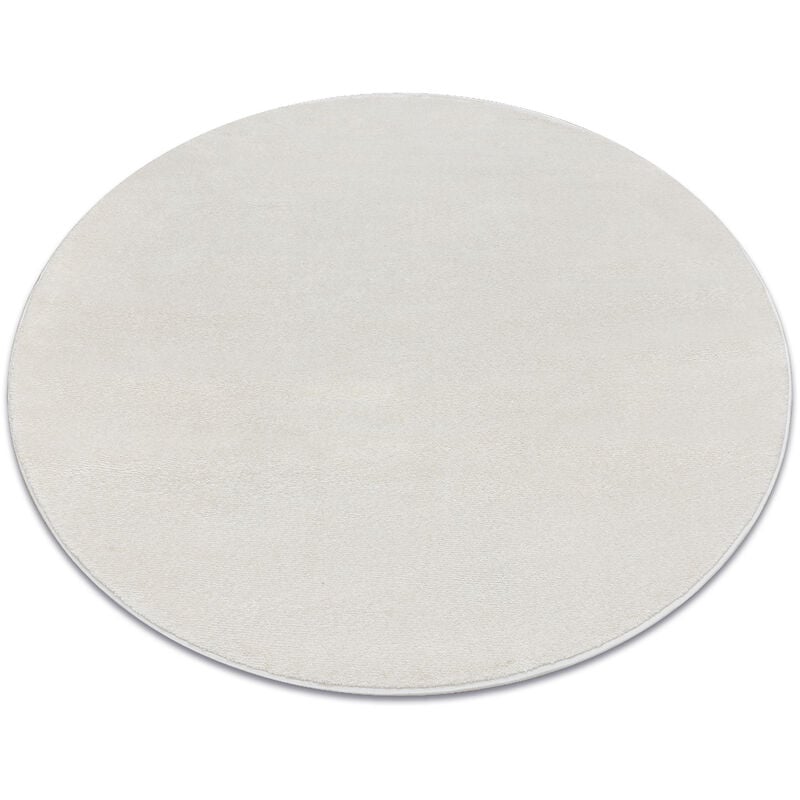 foto del prodotto rugsx tappeto softy cerchio un colore crema beige rotondo 120 cm