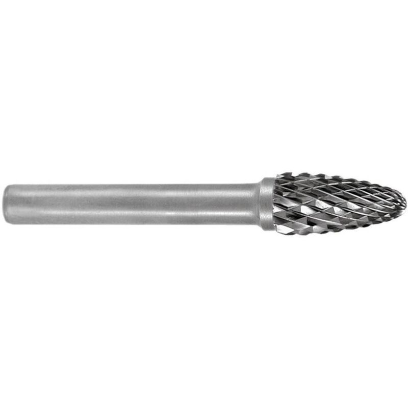 foto del prodotto ruko 116032 punta fresatrice metallo temprato arco a tutto sesto 10 mm lunghezza 60 mm diametro albero 6 mm