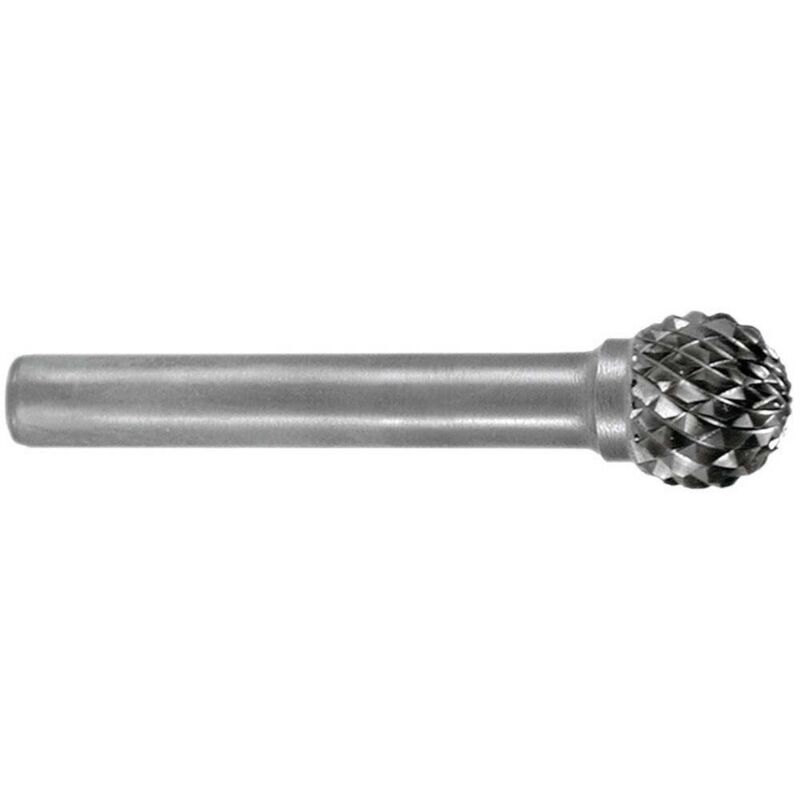 foto del prodotto ruko 116042 punta fresatrice metallo temprato sfera 8 mm lunghezza 47 mm diametro albero 6 mm