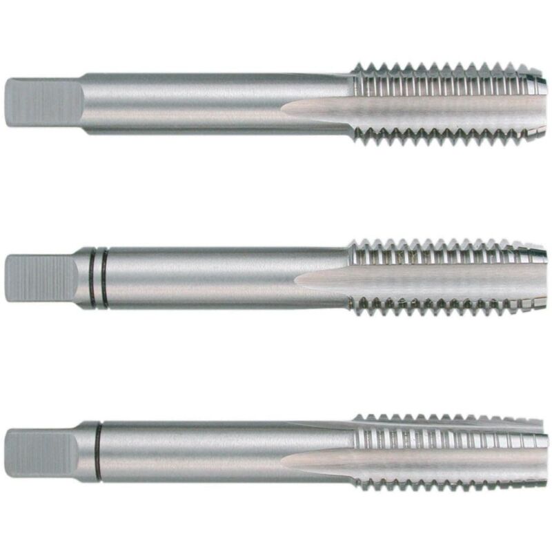 foto del prodotto ruko 230020 juego de 3 machos para roscar a mano m din 352 hss, rectificados m2 
