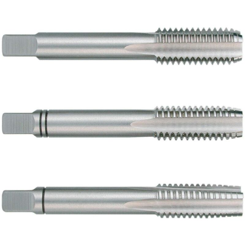 foto del prodotto ruko 230070 juego de 3 machos para roscar a mano m din 352 hss, rectificados m7 