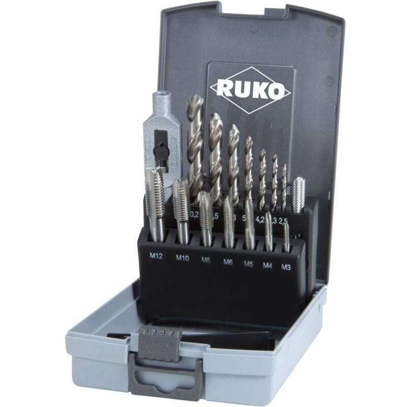 foto del prodotto ruko 245004ro kit maschi a macchina 15 parti 1 kit