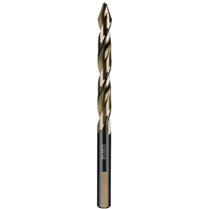 foto del prodotto ruko 259085e hsse co 5 punta a spirale per metallo 8.50 mm lunghezza totale 117 mm din 338 alberino a 3 facce 1 pz.