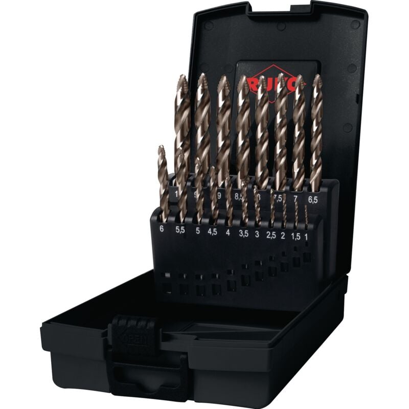foto del prodotto ruko set punte elicoidali din 338 ultimatecut d. nominal 1 10x0.5 mm hss co5 or