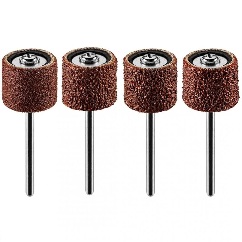 foto del prodotto rulli abrasivi + perno - 2 pz