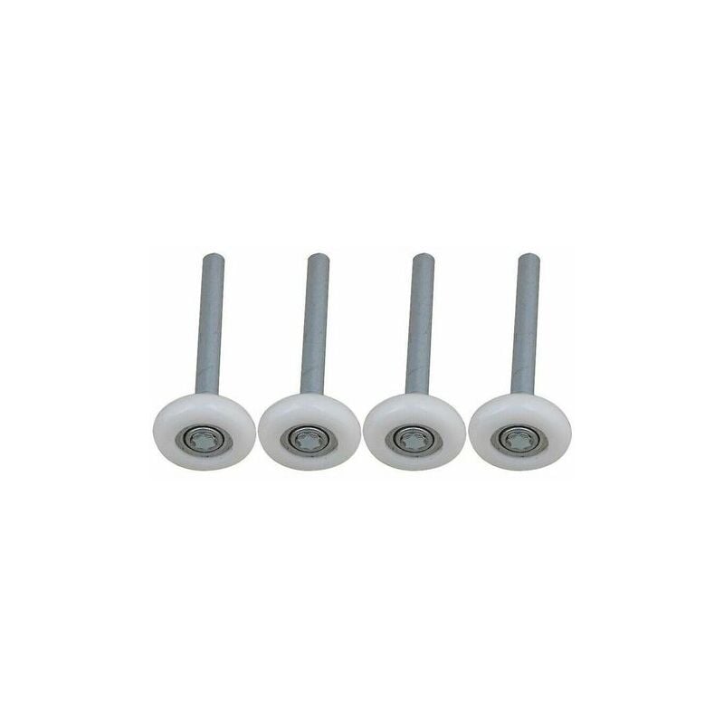 foto del prodotto rulli per porta del garage, rulli per porta del garage con cuscinetti a sfera sigillati in nylon da 4 pezzi con albero da 115 mm