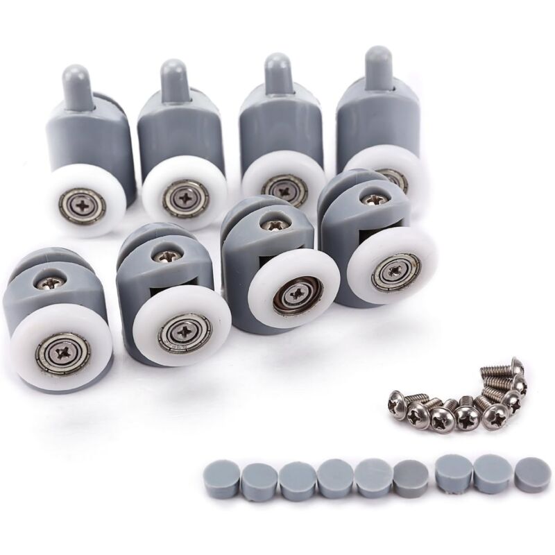 foto del prodotto rulli per porta doccia 8 pezzi rulli per porta doccia ruote per porta doccia scorrevoli cabina doccia per porta doccia bagno 23mm ymyny