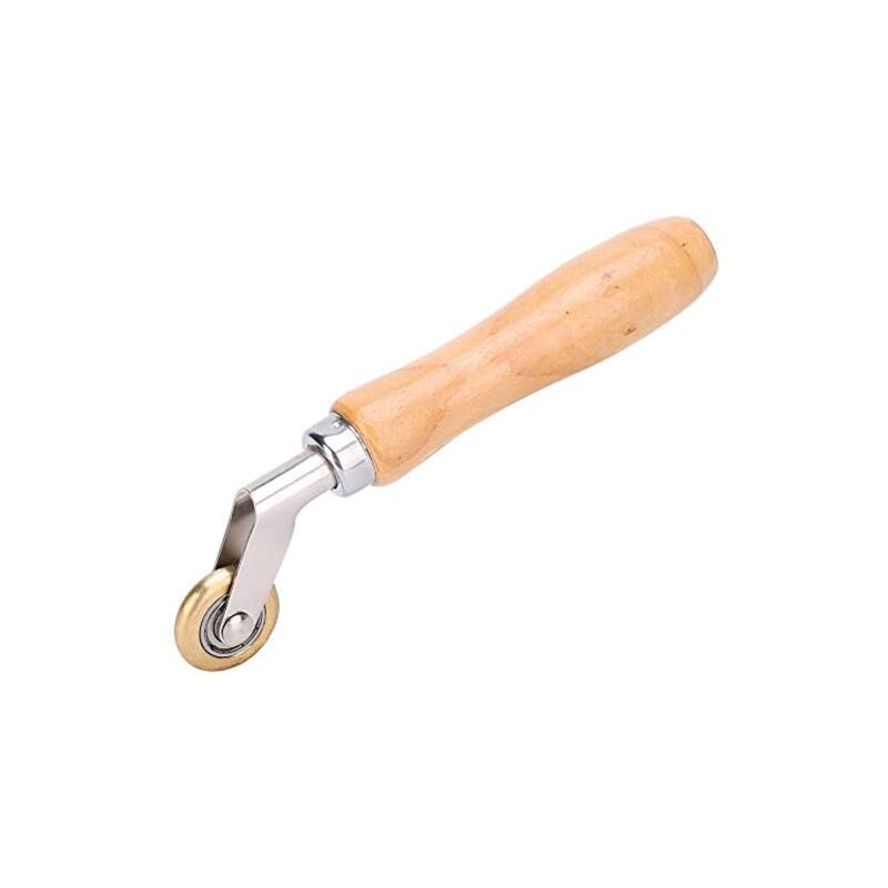 foto del prodotto rullo di saldatura 6 x 30 mm, rullo di pressione manuale anti alta temperatura, per carta da parati per angoli interni, membrana impermeabile