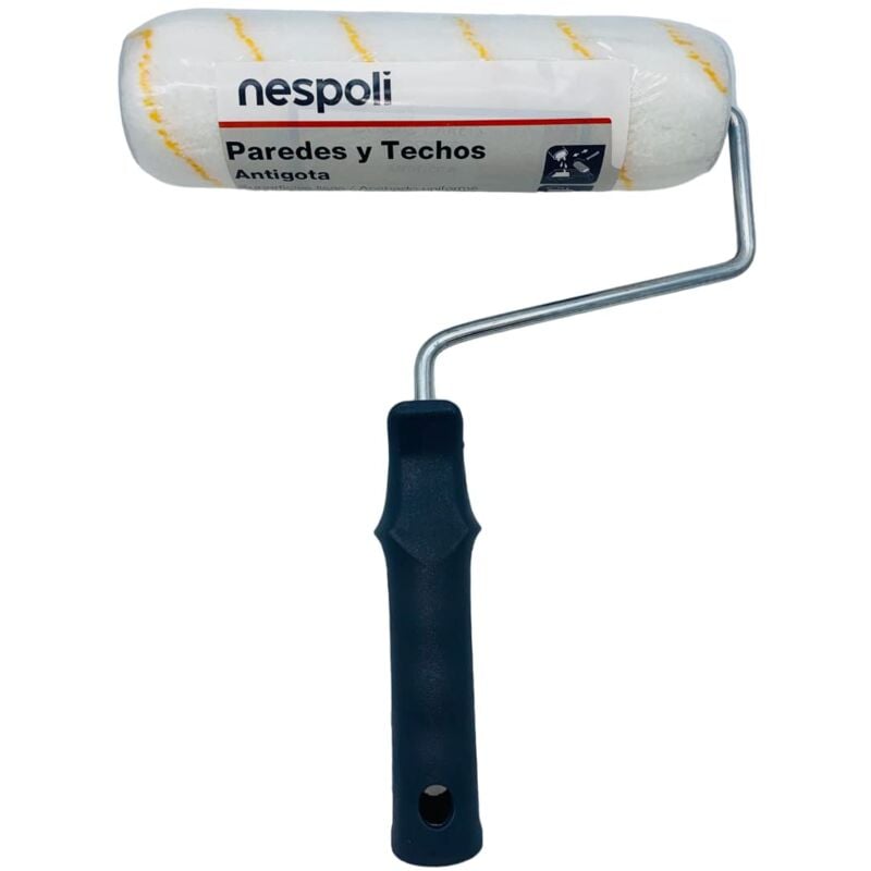 foto del prodotto rullo di vernice antigoccia 22 cm, per tutti i tipi di superfici e vernici, manico ergonomico, bordi smussati per evitare segni, ideale per la