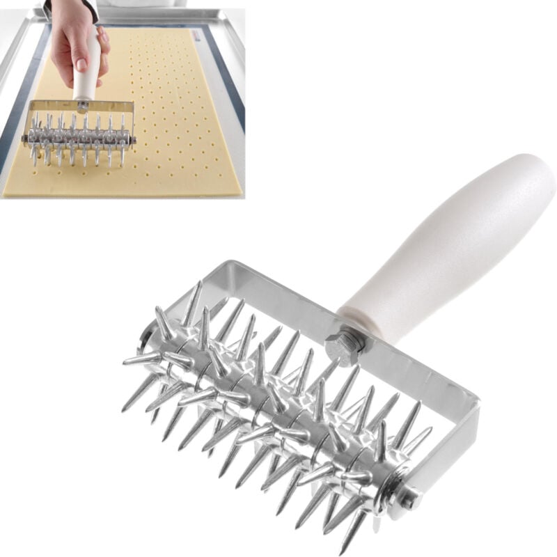 foto del prodotto rullo foratore, rullo fora pasta profi line acciaio 140x210mm hendi 515143