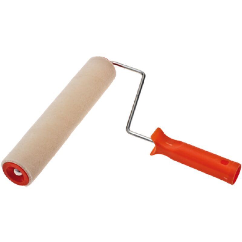 foto del prodotto rullo nazionale in tessuto velour con manico antisolvete 10 cm