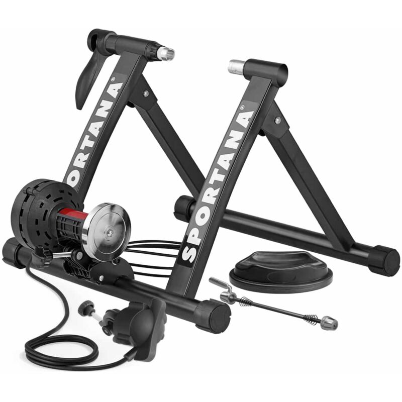 foto del prodotto rullo per bicicletta in acciaio 6 livelli resistenza allenamento interno bici 26 28 fino a 150kg pieghevole sportana