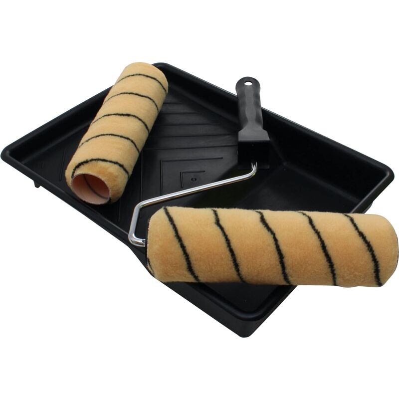 foto del prodotto rullo per vernice, 22,8 x 4,4 cm, con 2 ricambi prodec