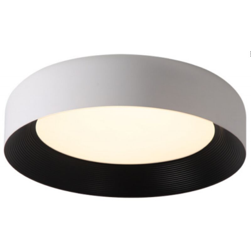 foto del prodotto rundo lampada da soffitto 44cm 20w led bianco nero