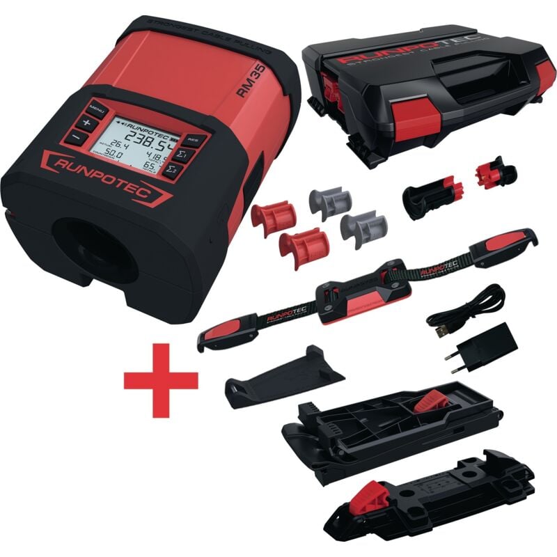 foto del prodotto runpotec - runpometro rm35 apparecchio di misurazione del cavo rm35 0.01 m-99999.99 m precision class iii