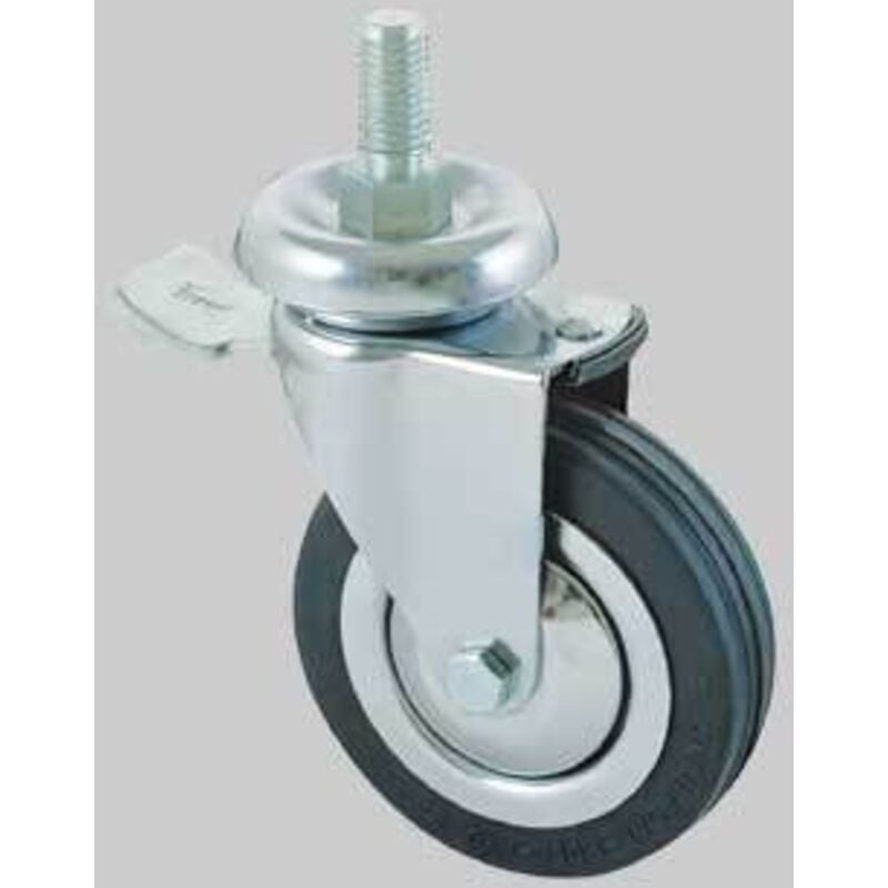 foto del prodotto ruota arredamento art. 155bisb avo c freno 80x20 mm - fil. m12 - portata 70 kg