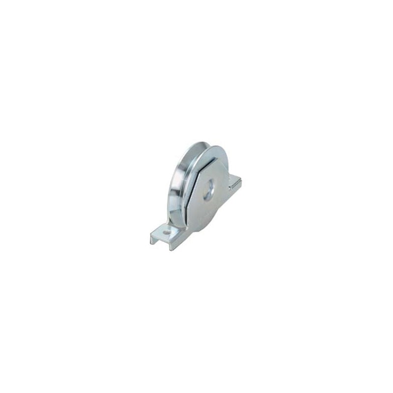 foto del prodotto ruota cancelli gola v con supporto interno art.427 mm.80x20 portata kg.200 gola v 92 