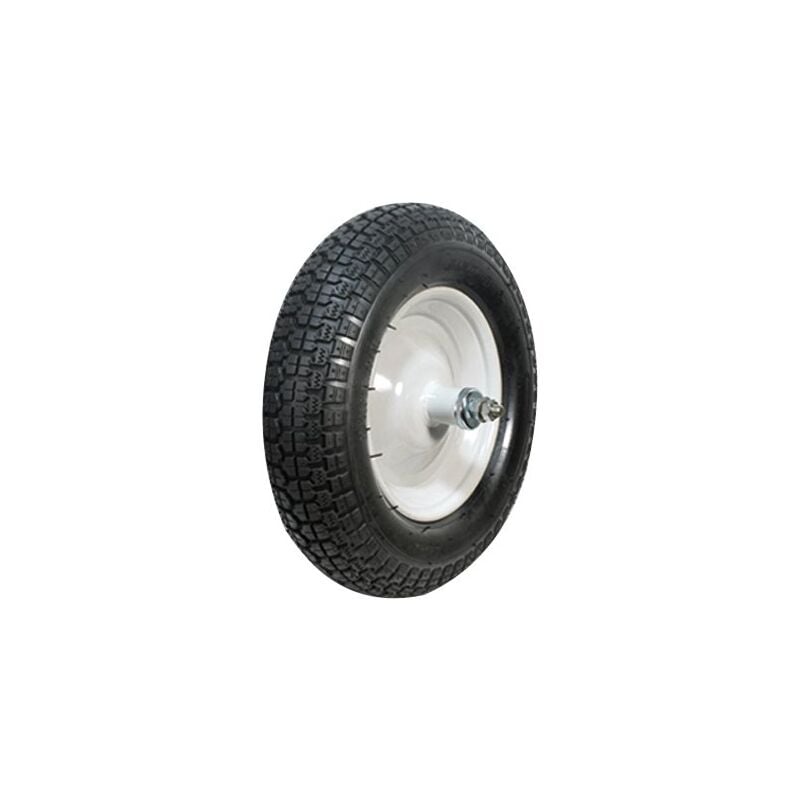 foto del prodotto ruota carriola pneumatica ideal star mozzo 110 mm asse corto 170 mm