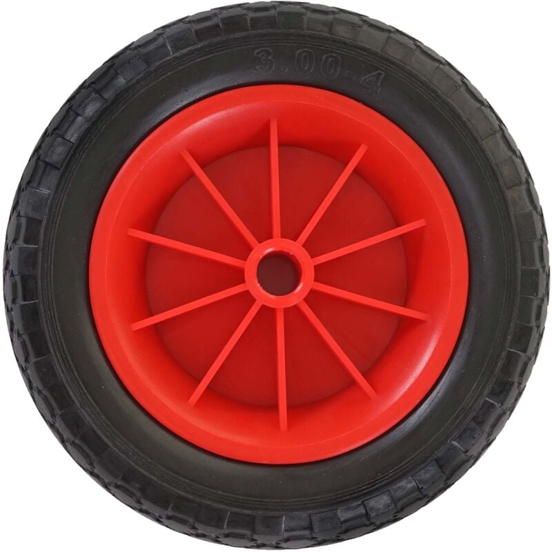 foto del prodotto ruota di scorta carriola carrello carretto pneumatico pu 260x80mm