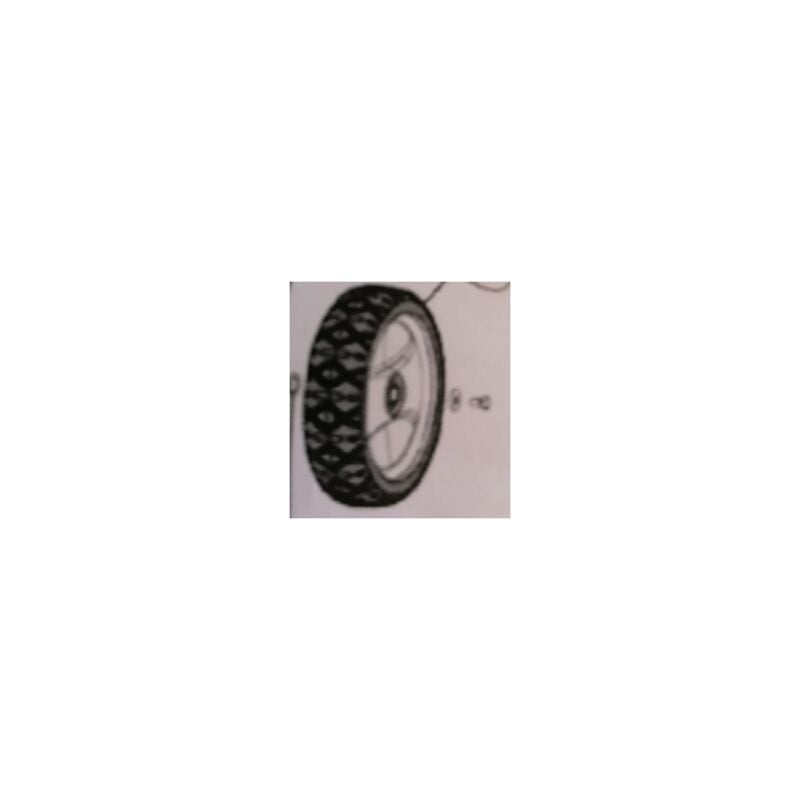 foto del prodotto ruota diametro 180 mm senza ingranaggi active per rasaerba tosaerba 4850