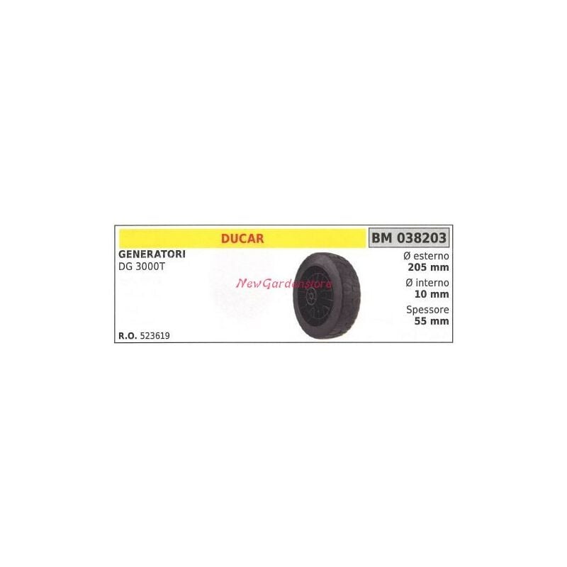 foto del prodotto ruota ducar generatore dg 3000t 038203
