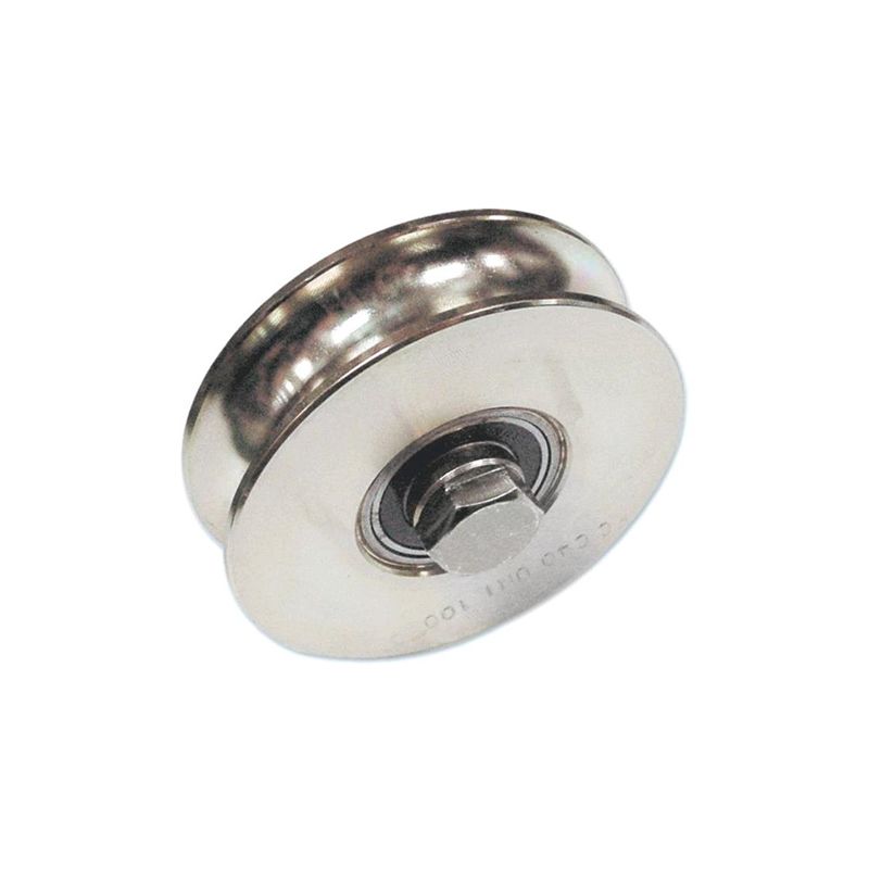 foto del prodotto ruota gola ad u per cancelli 100 mm spessore 30 mm fc 315 1 pz