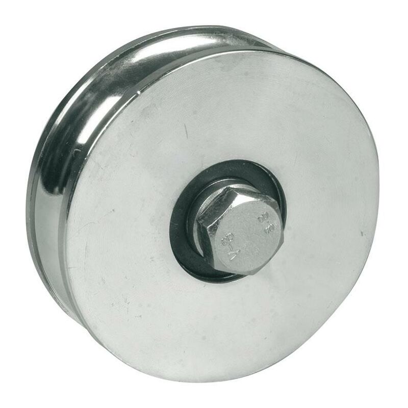 foto del prodotto ruota gola tonda 1 cusc. znc mm.160