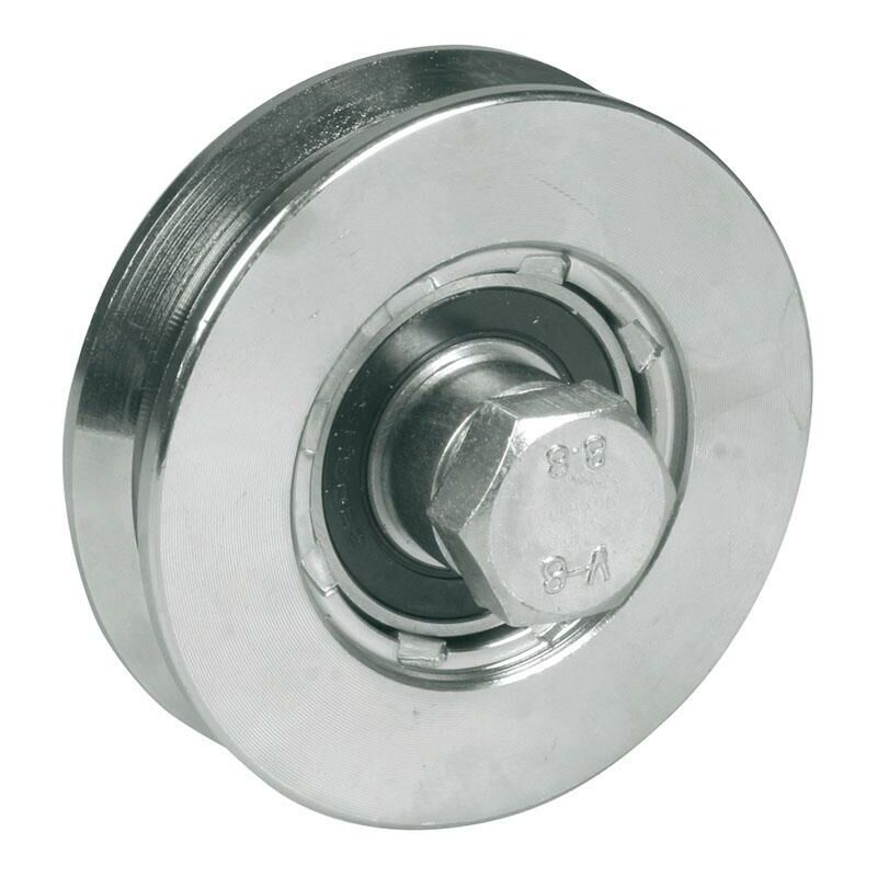 foto del prodotto ruota gola v 1 cuscinetto znc mm. 160