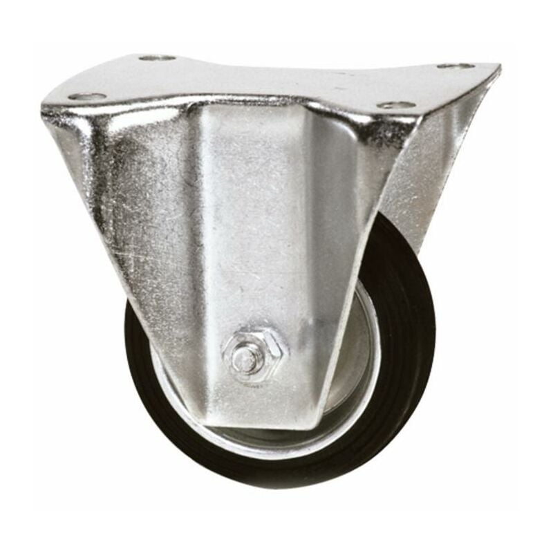 foto del prodotto ruota gommata 100x30mm supporto fisso