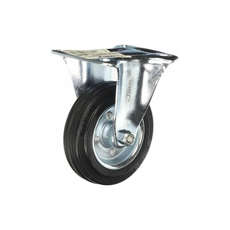 foto del prodotto ruota gommata con base fissa qf a04 mm. 100x28