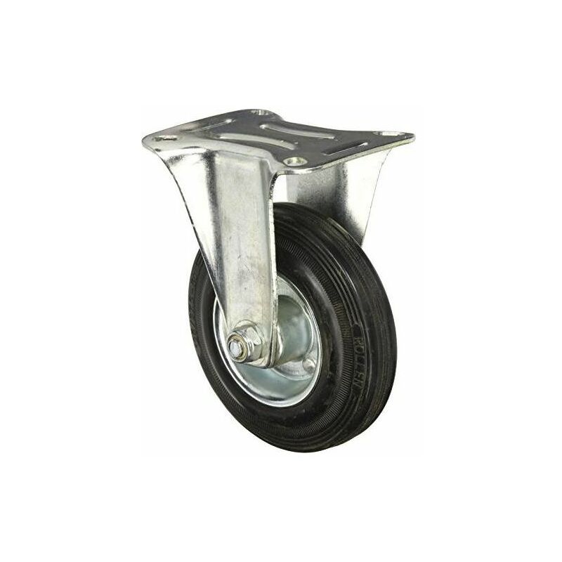foto del prodotto ruota gommata con base fissa qf a04 mm. 125x35