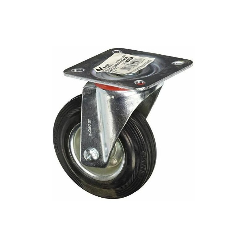 foto del prodotto ruota gommata con base girevole qp a04 mm. 125x35