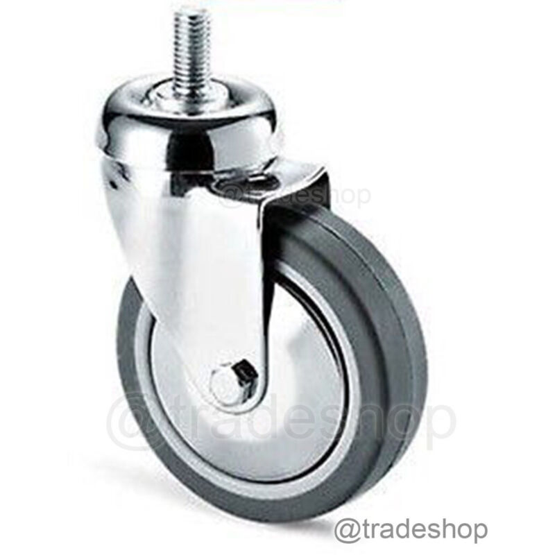 foto del prodotto ruota grigia con perno tbf diametro 60 80 100 125 per carrelli peesanti 80 mm cebora