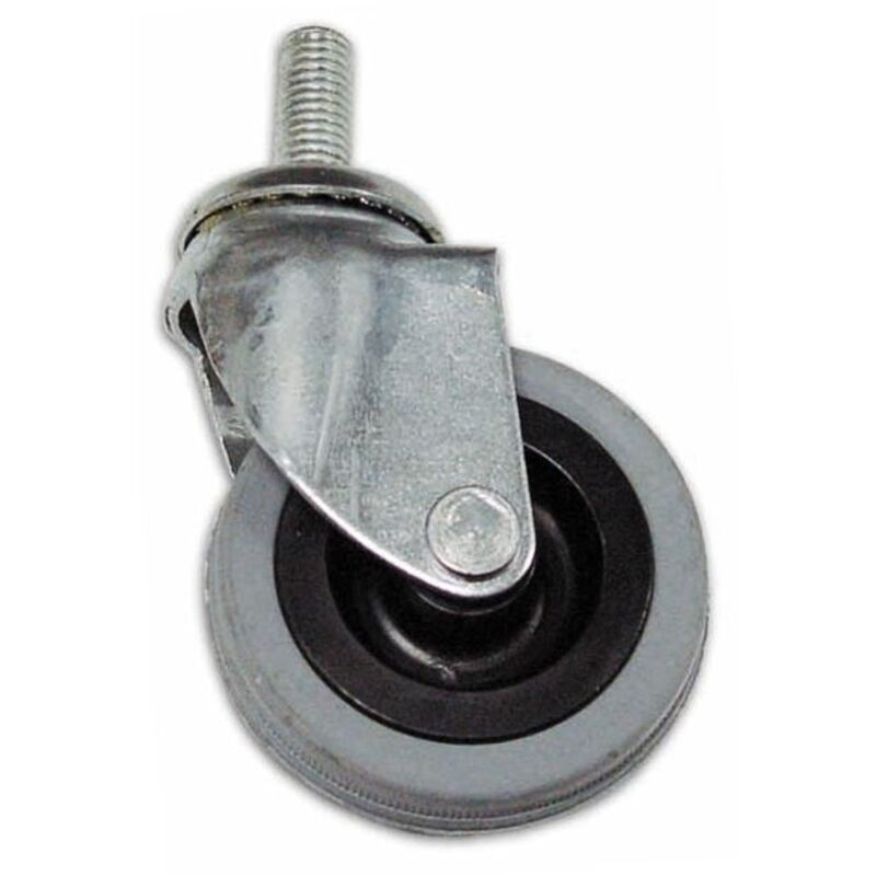 foto del prodotto ruota in gomma con perno girevole df7 40 mm filetto 10x25 mm portata 15 kg