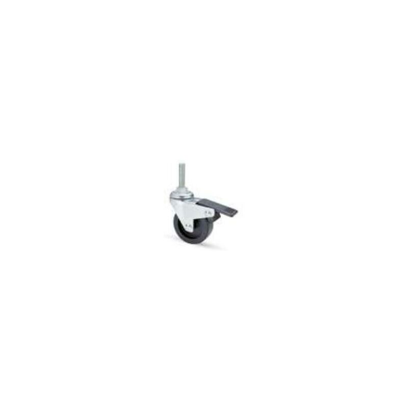 foto del prodotto ruota in nylon perno m8x30 con freno mm. 50