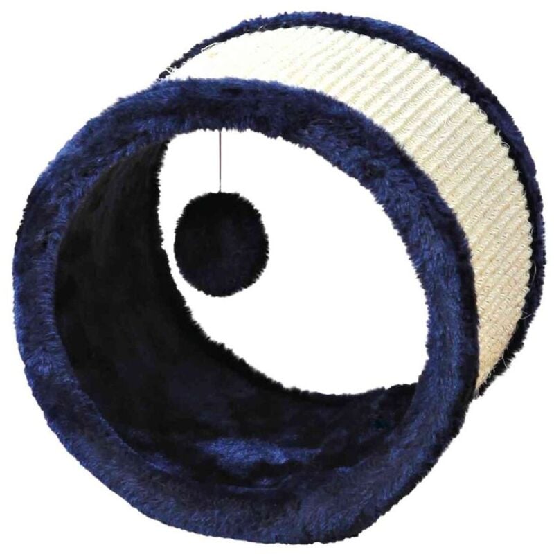 foto del prodotto ruota in peluche sisal diametro 23x20cm blu