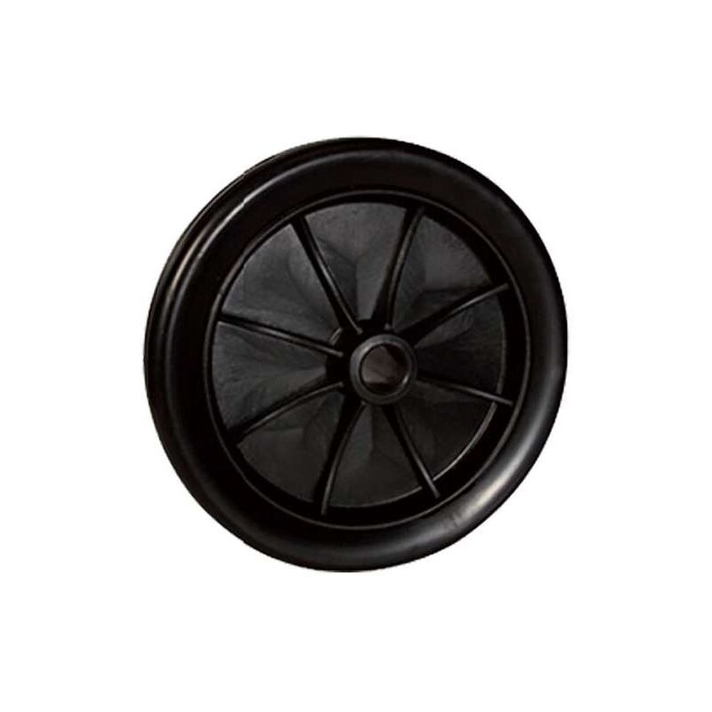 foto del prodotto ruota in polipropilene nero diametro 120 mm adatta per compressori