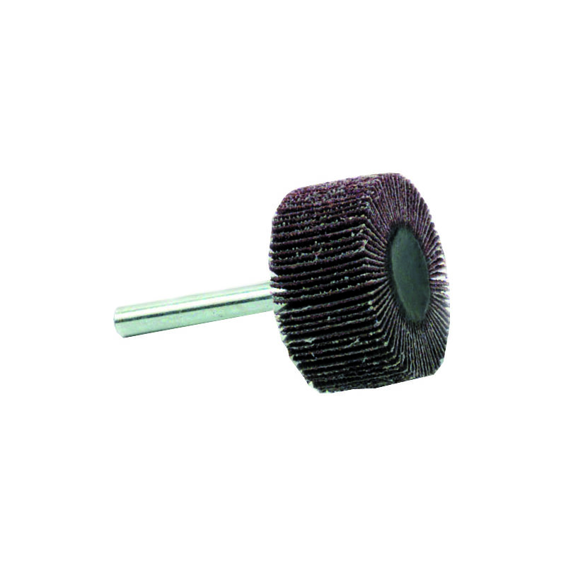 foto del prodotto ruota lamellare abrasiva 6030mm grana corindone 120 per levigare metalli per levigare legno tivoly