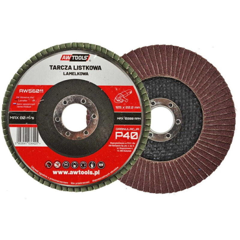 foto del prodotto ruota lamellare awtools 125mm p 60