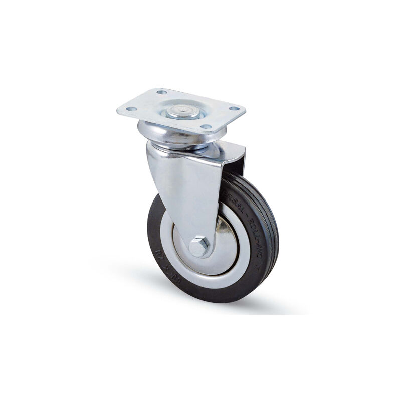 foto del prodotto ruota mobili 155 piastra cromata mm 80