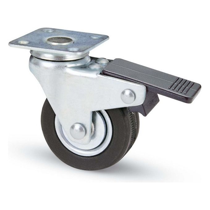 foto del prodotto ruota mobili 160bis freno+piastra mm 50