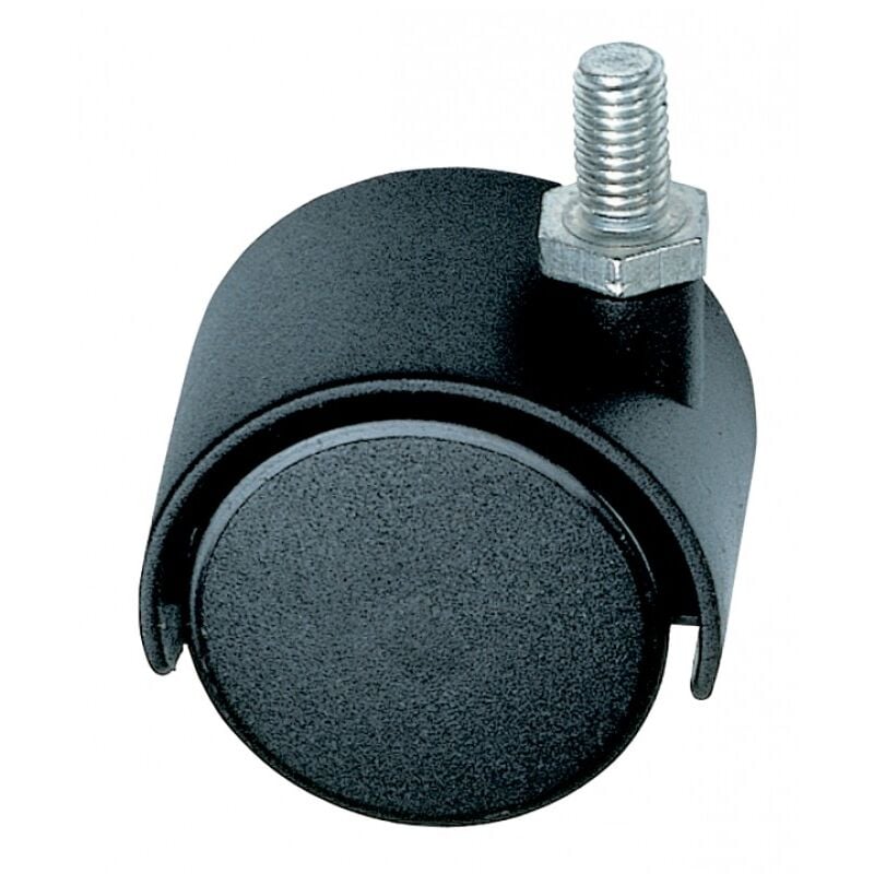 foto del prodotto ruota nylon c perno doppia 40mm maurer