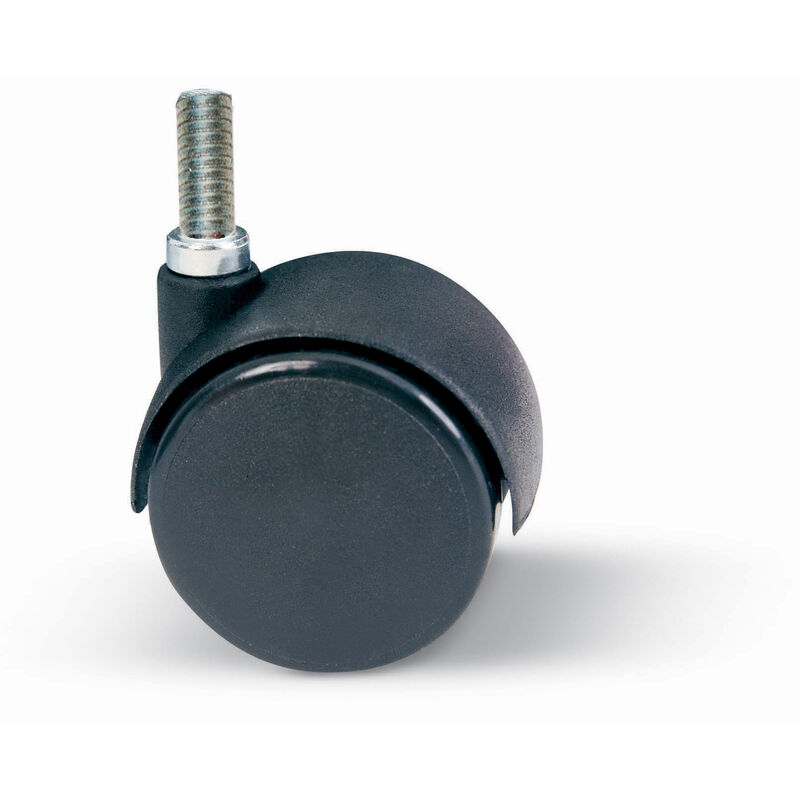 foto del prodotto ruota nylon gemellare c perno 8ma 15 mm.40
