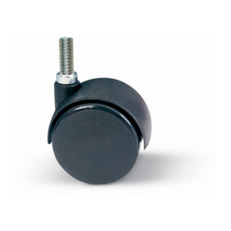 foto del prodotto ruota nylon gemellare c/perno 8ma-15 mm.40* pz 4,0