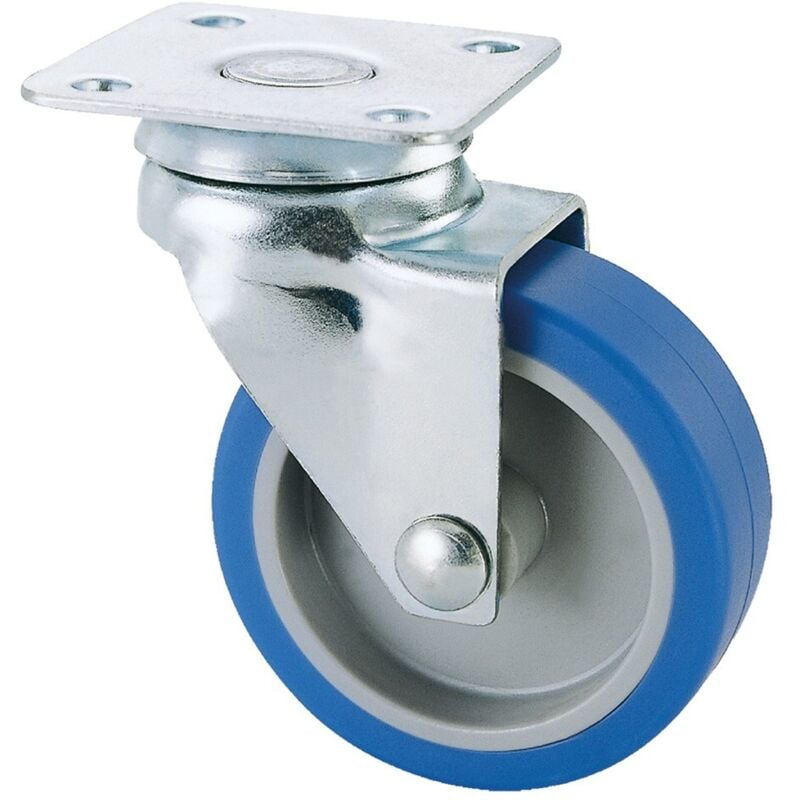 foto del prodotto ruota per mobili art. 221 ø 60 - piastra mm 60 x 60