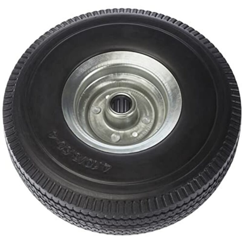 foto del prodotto ruota piena schiuma per carrelli mm.250 f20 su rulli - battistrada rigata