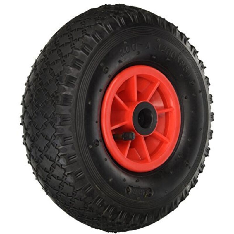 foto del prodotto ruota pneumatica con camera d'aria 260 mm.