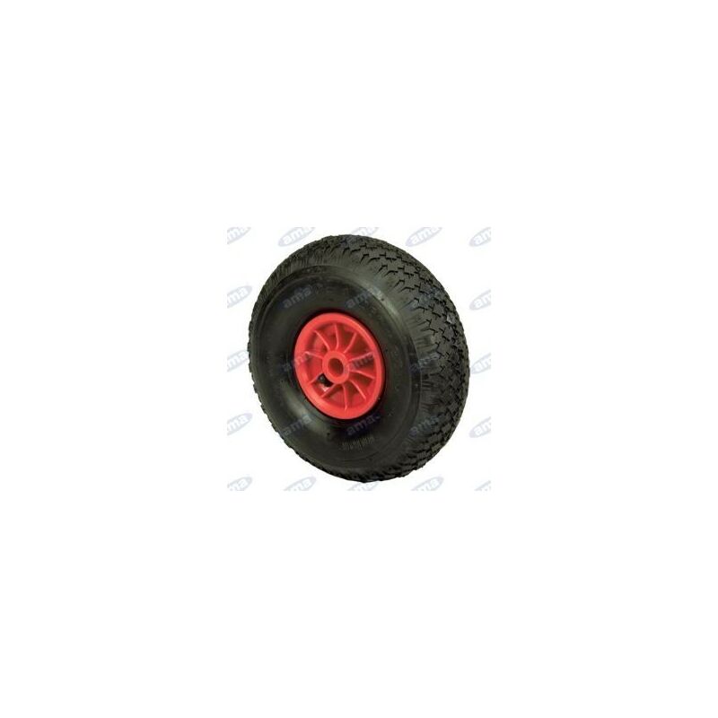 foto del prodotto ruota pneumatica diametro 260mm mozzo in nylon, 2pr per carriola